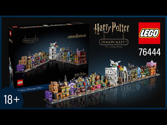 LEGO Harry Potter Diagon Alley Wizarding Shops (76444)[2750 pcs] Speed Build @TopBrickBuilder18plus