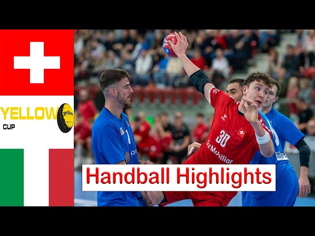 Switzerland Vs Italy Handball Highlights Yellow Cup 2025