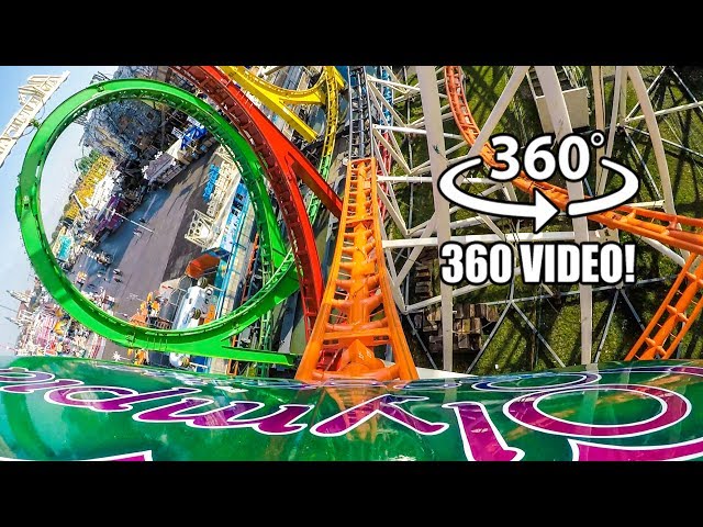 Olympia Looping VR 360 4K Roller Coaster POV Oktoberfest Germany