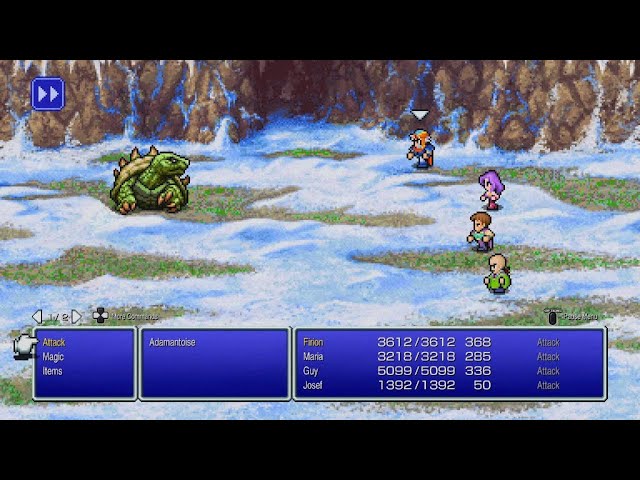 FINAL FANTASY II Pixel Remaster - Adamantoise Boss Battle