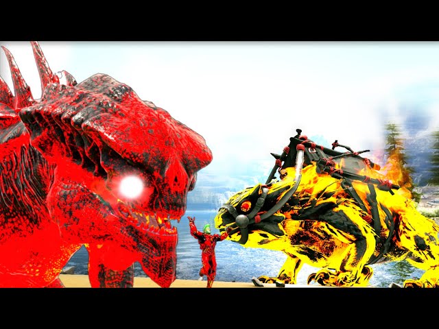 Um Dos King Titan Fire Foi Morto, Perdi +1 Dino Pro King Titan e Conseguir Fica Vivo! Ark Dinossauro