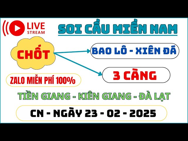 Trực Tiếp soi cầu miền nam 23/02/2025 | soi cau mien nam | Soi Cầu Miền Nam | soi cầu miền nam 179