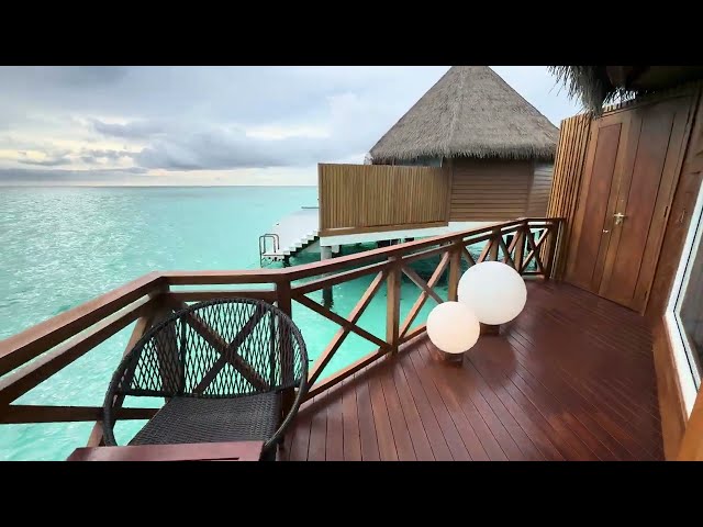 Over Water Sunset Villa  Room Tour @  Mercure Maldives Kooddoo Resort