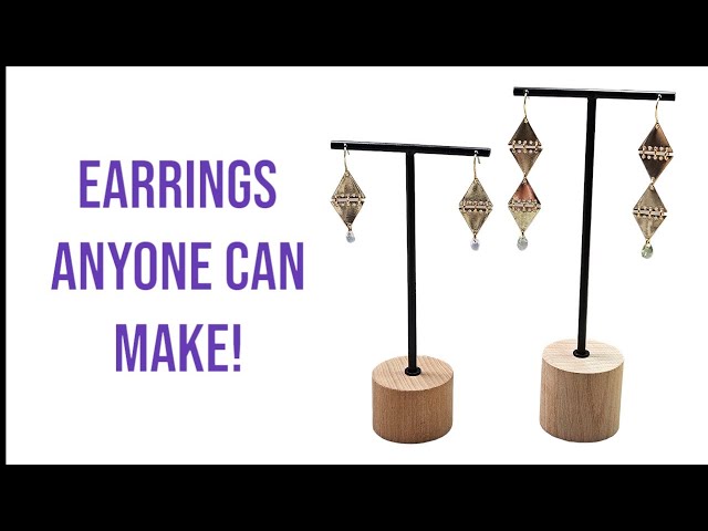 Easy  and quick DIY earrings - Super beginner friendly - 3 different styles