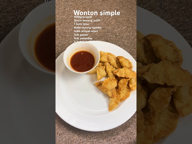 Wonton simple teman ngemil disaat hujan😍 #wonton #makananringan #cooking #makanansimpel #idejualan