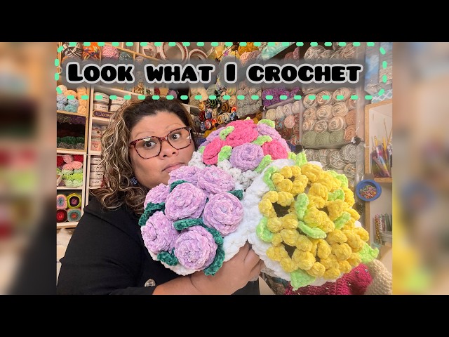 Look what i crochet Wow lot to show today #crochet #amigurumi #flowercrochet #crochetdoll