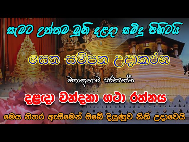 උත්තම මුනි දළදා වන්දනා ගාථා | Most Powerful Chanting | Pirith Sinhala #daladamaligawa