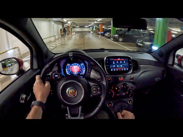 Abarth 595 Pista Night In Madeira 🇵🇹 | POV Test Drive #1140 Joe Black