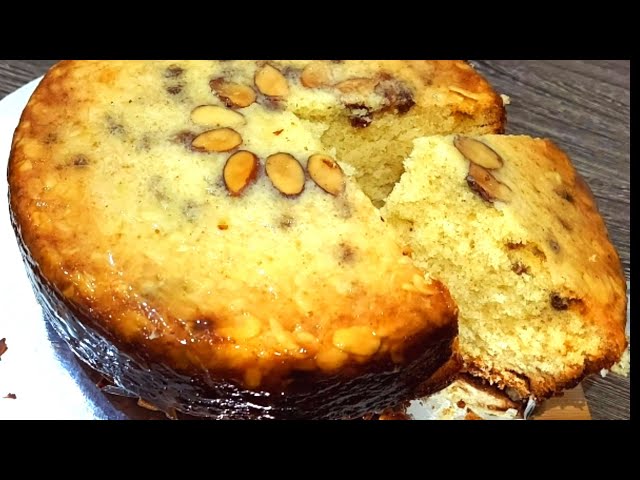 almond cake in oven / dry fruit cake recipe / cake in oven / iqra food fusion