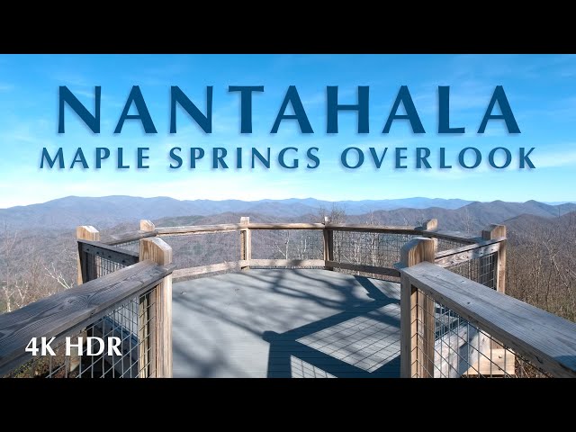 Short walk at Maple Springs Overlook, Smoky Mountains, NC / 4K HDR