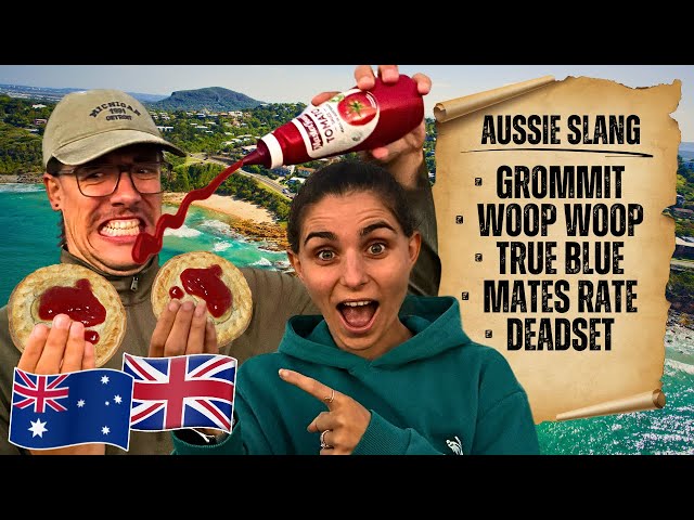 British Couple Learn Aussie Slang Eating Meat Pies 🥧🇦🇺