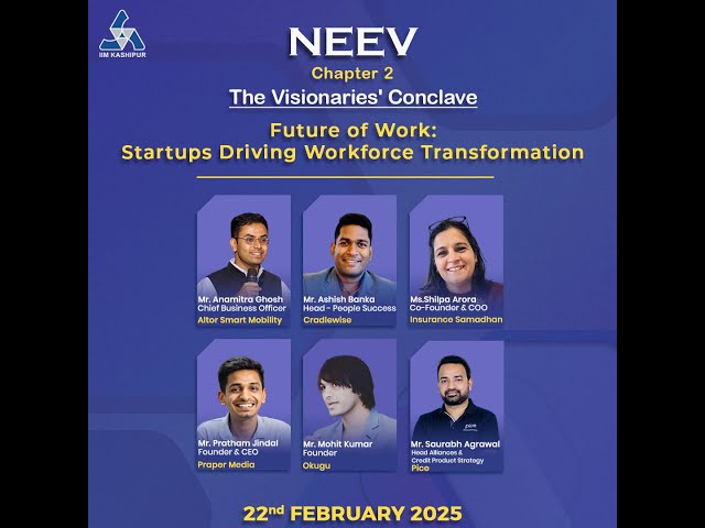 NEEV 2025 | Chapter 2: Founders' Conclave | IIM Kashipur