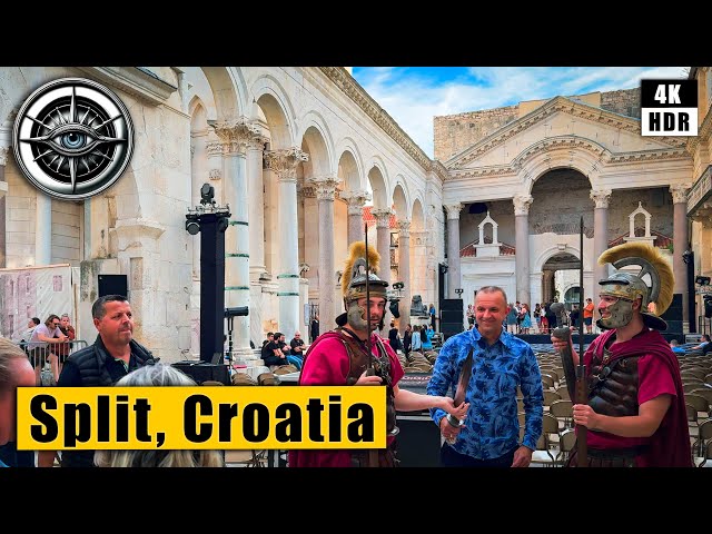 Terrific Evening Walking Tour of Split, Dalmatia 🇭🇷 Croatia 4k HDR ASMR