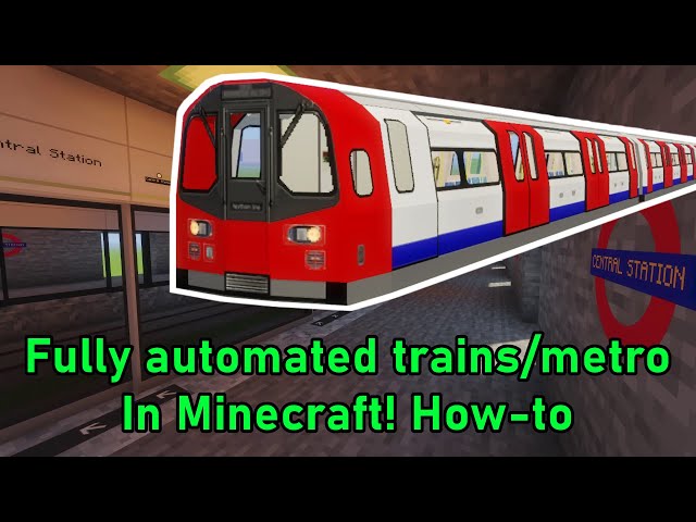 How to create automated railways in Minecraft! - Minecraft Transit Railway Mod Tutorial