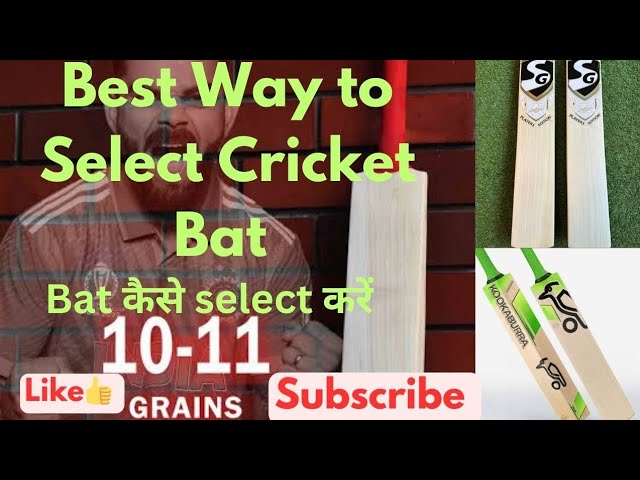 Batsman अपने लिए Bat कैसे Select करें | How to select bat for a batsman|