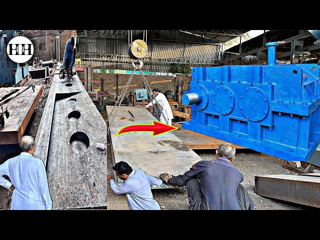 75Days Manufacturing process of Huge Industrial Transmission with Amazing Skills