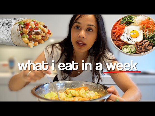 what i eat in a week in my new apartment :)