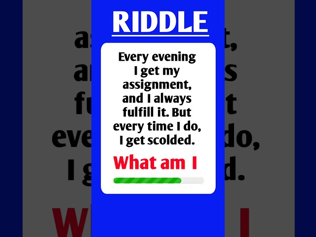 Riddle || Riddles in English || Riddles with Answer || #riddles #riddlechallenge #shorts part 72