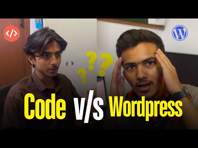 Code vs Wordpress | Fight In Mini Software House