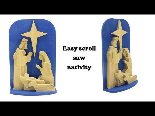 Want An Easy Scroll Saw Nativity? Watch This Tutorial Now