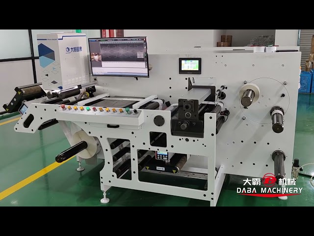 Automatic label inspection and rewinding machine