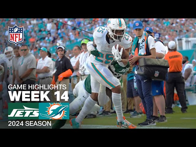 New York Jets vs. Miami Dolphins Game Highlights | NFL 2024 Season Week 14