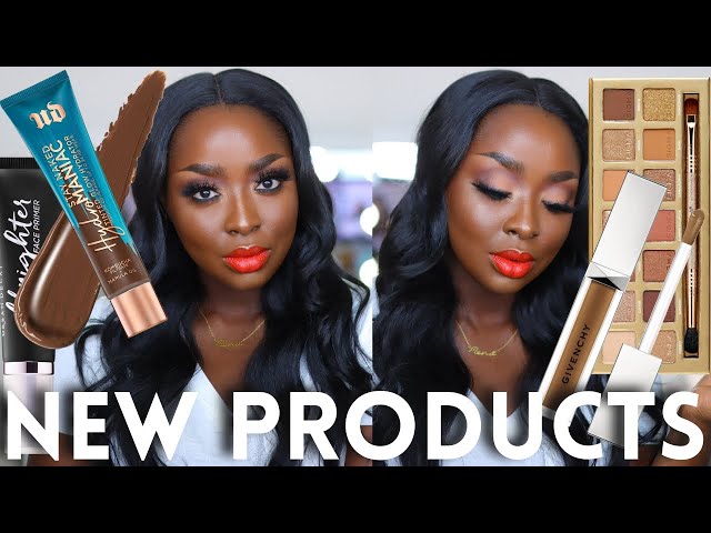 TESTING NEW HIGH END MAKEUP STEP BY STEP EYESHADOW TUTORIAL BEGINNERS NATURAL DARK SKIN| Mena Adubea