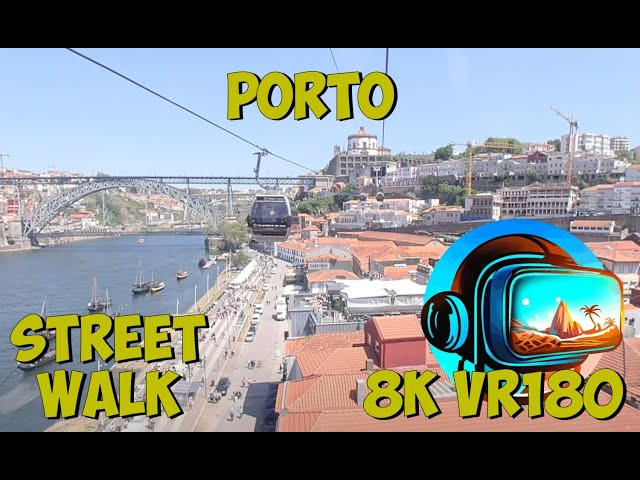 19 Porto Portugal Gaia cable car - Cais de Gaia to Jardim do Morro 8K 4K VR180 3D Travel