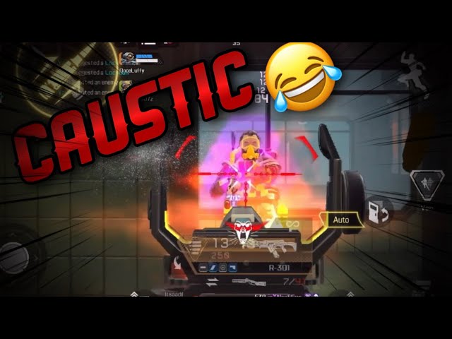 Camper caustic 😂😂 apex legends mobile game play 🔥🔥