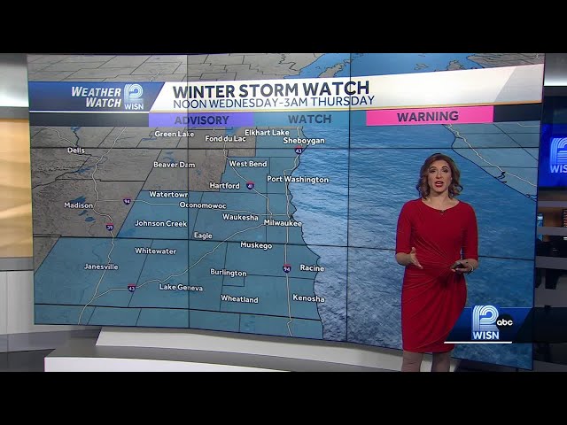 Winter storm watch issued for SE Wisconsin: Heavy snow expected