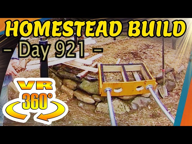 Homestead Building - Installing the Fallout Shelter Air Vent in Concrete Footings