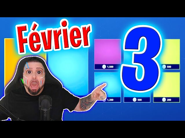 BOUTIQUE FORTNITE D’AUJOURD’HUI (3 Février 2025) 💙🥳 (Boutique du jour)