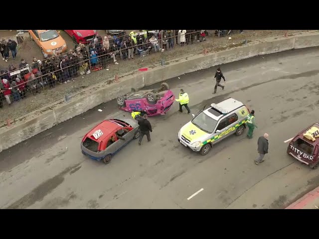 Ladies Banger Racing drone1