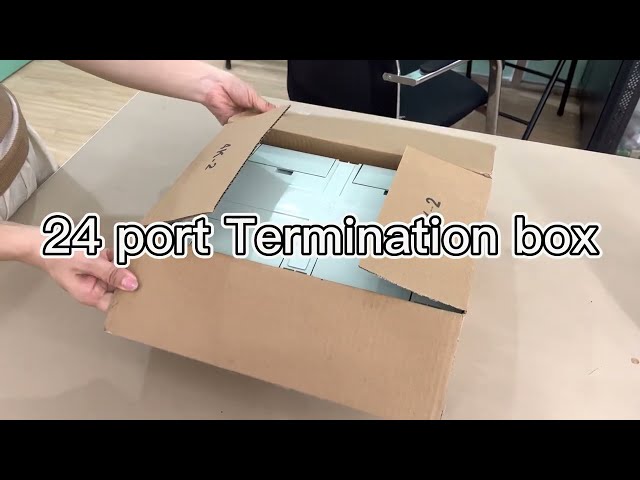 24 core waterproof fiber optic termination box