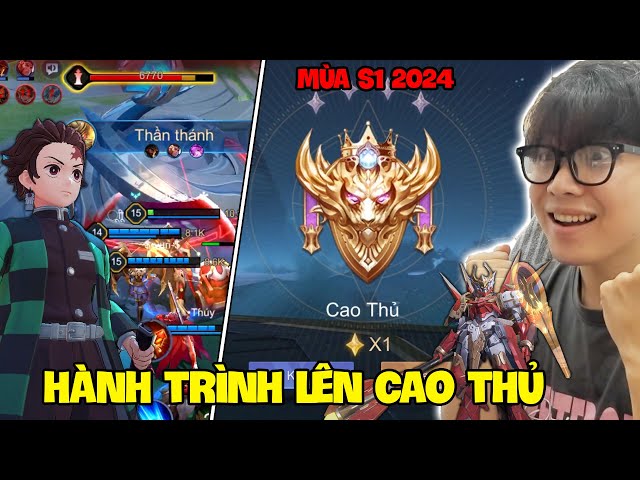 VUX HÀNH TRÌNH LEO RANK CAO THỦ ĐẦU MÙA S1 2024 ĐẦY CỰC KHỔ LIÊN QUÂN MOBILE