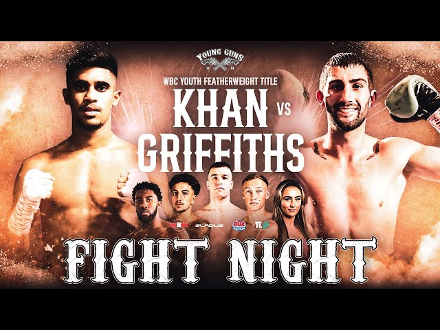 LIVE FIGHT NIGHT: Umar Khan vs Ryan Griffiths WBC Youth Title Fight + FULL undercard | YOUNG GUNS  🥊