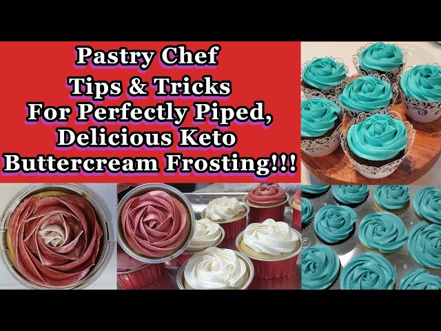 Easy & Creamy Keto Buttercream Frosting Recipe- Plus Piping and Coloring Tips