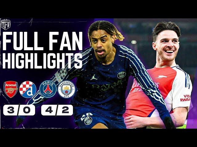 CITY EMBARRASSED IN PARIS! PSG 4-2 Man City Highlights! Arsenal SHINE! Arsenal 3-0 Dinamo Zagreb