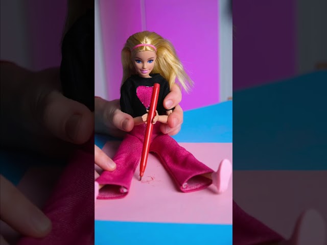 Markers Not Working? Try Barbie’s Hacks! ✏️✨ #Barbie #hack