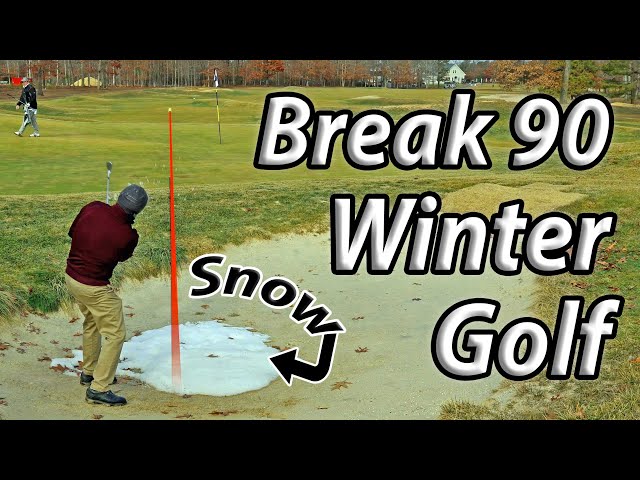 I Tried To Break 90 On A Frozen Golf Course  #golfvlog