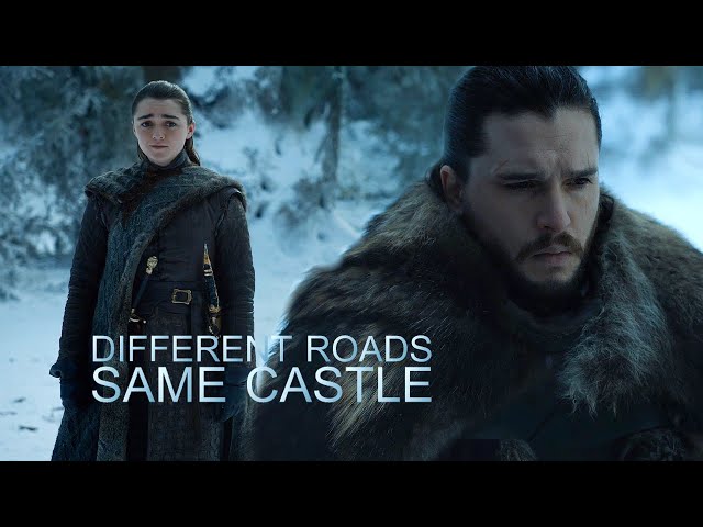 Arya & Jon // Different Roads, Same Castle