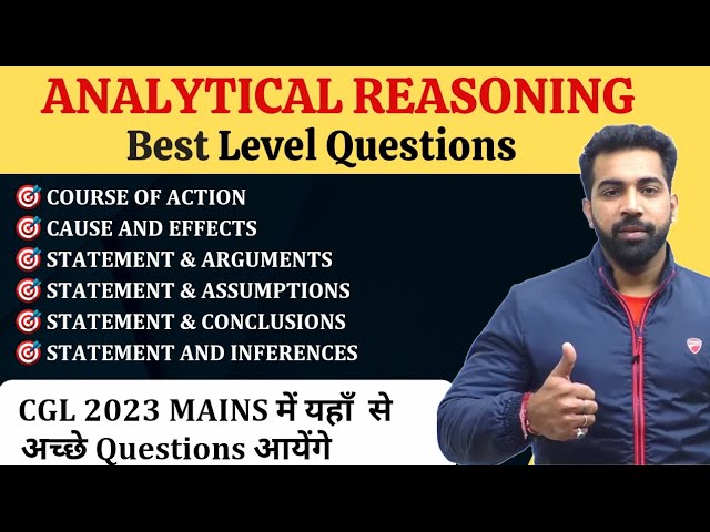 Analytical Reasoning Practice Ques for All SSC Exams by Kamal Sir #cgl2023 @e1coachingcenter