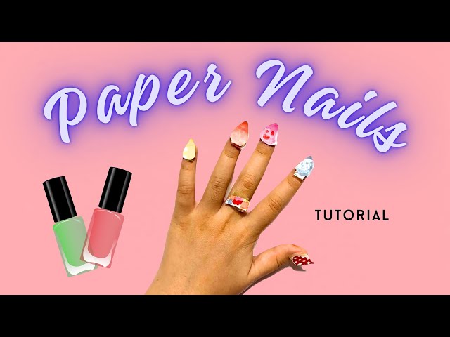 [paperdiy] How to Make Paper Nails | Child Art