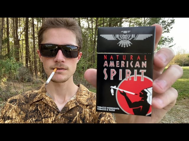 Smoking an American Spirit Black Cigarette - Review