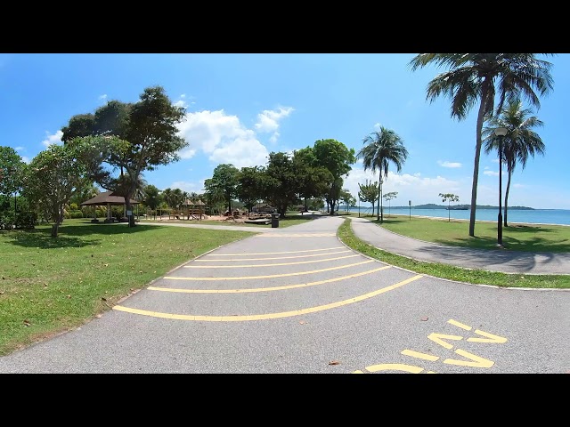 (360 video) riding along changi coastal line