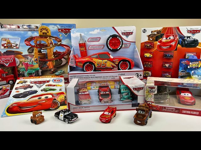 Disney Pixar Cars Unboxing Review l  Lightning McQueen Bubble RC Car | Super Downhill Race Track