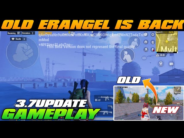 😍FINALLY OLD ERANGEL IS BACK ✅ 3.7 UPDATE OFFICIAL OLD ERANGEL | OLD ERANGEL GAMEPLAY BGMI/PUBG