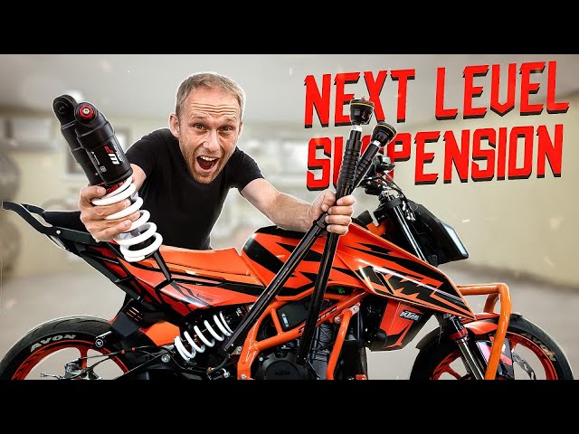 RACING SUSPENSION FOR MY 2024 KTM 390 DUKE | RokON VLOG 159 #motorcycle  #tuning