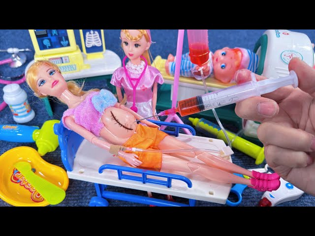 8 Minutes Satisfying with Unboxing Pregnant Women Giving Birth Playset，Doctor Toys Review | ASMR