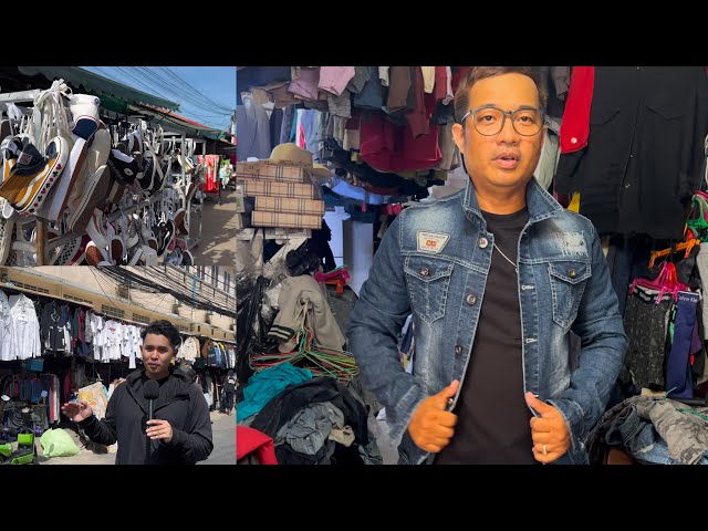 Cambodia Secondhand Clothes in Phnom Penh City #cambodia #phnompenh #foodtrips #trvelvlog